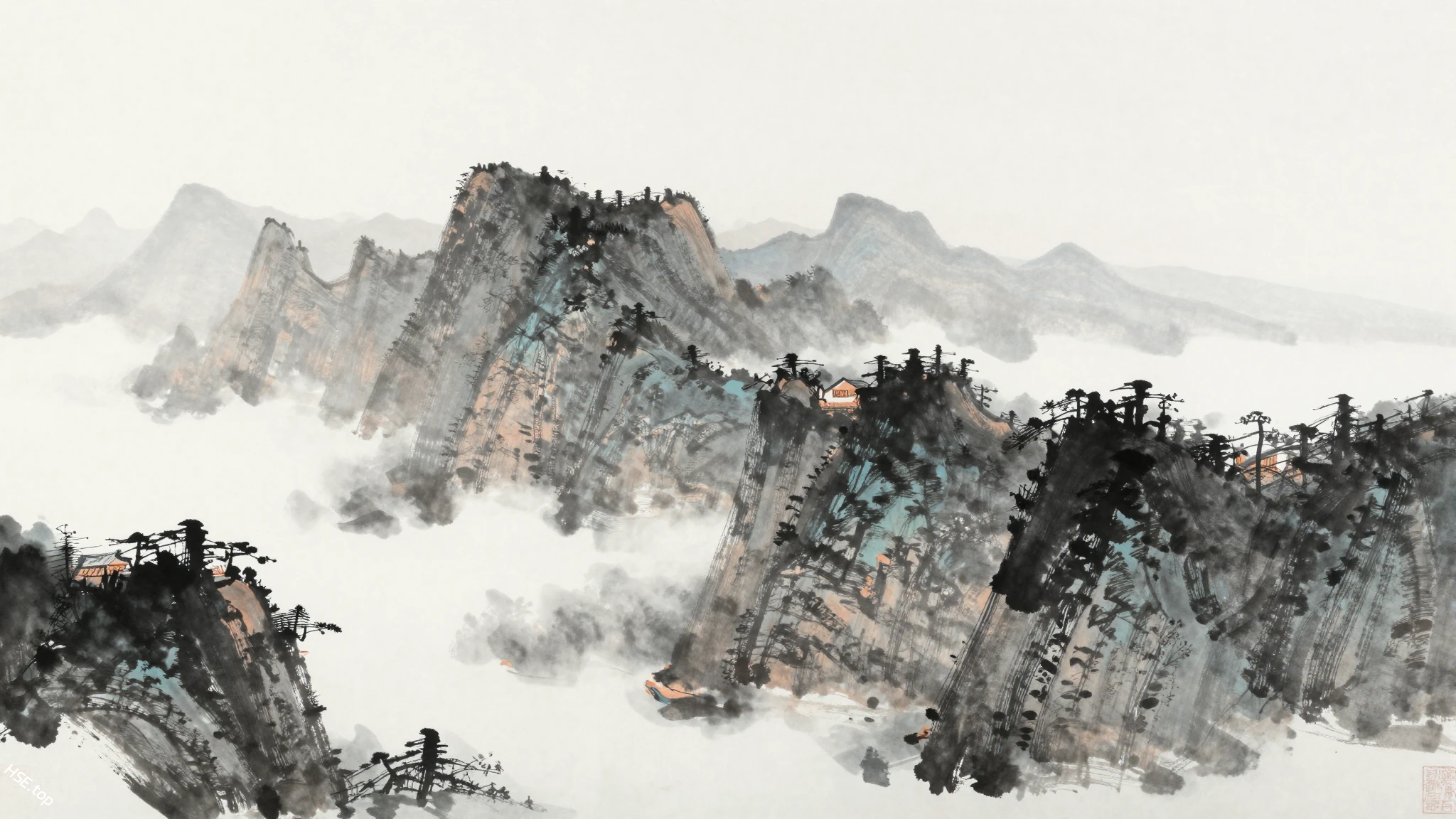 水墨意境：AI生成山水画技法分析